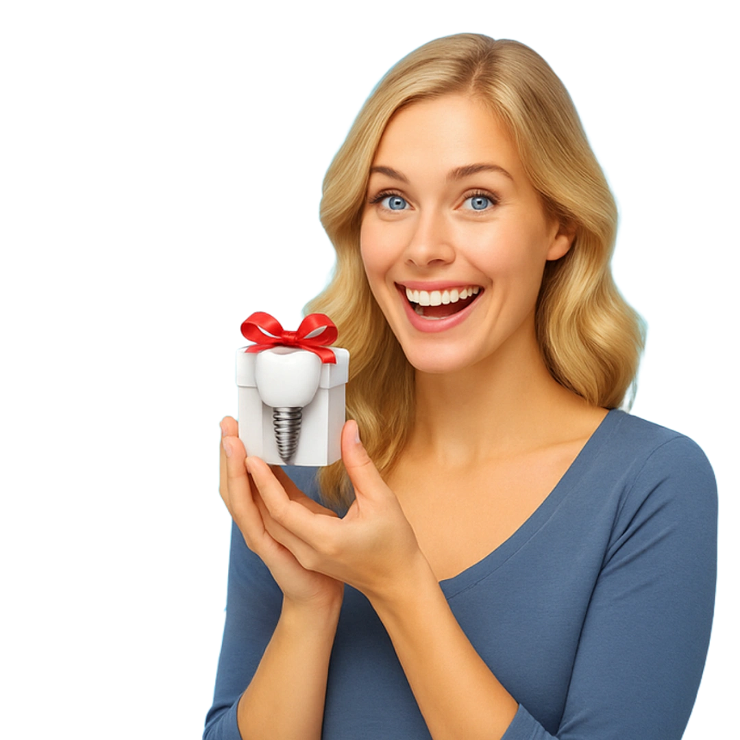 <span style="color: #FF1616;">Акция!</span></br><span style="color: #0030ae;">Имплантация с подарком</span> <span style="color: #FF1616;">Акция!</span></br><span style="color: #0030ae;">Имплантация с подарком</span>