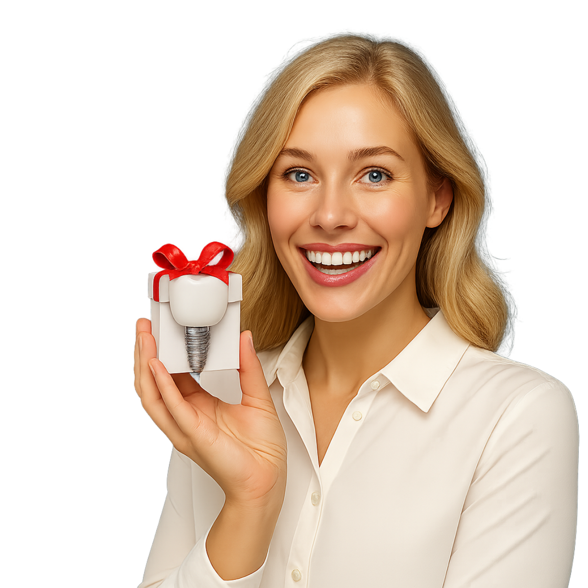 При установке имплантата профессиональная гигиена полости рта в подарок